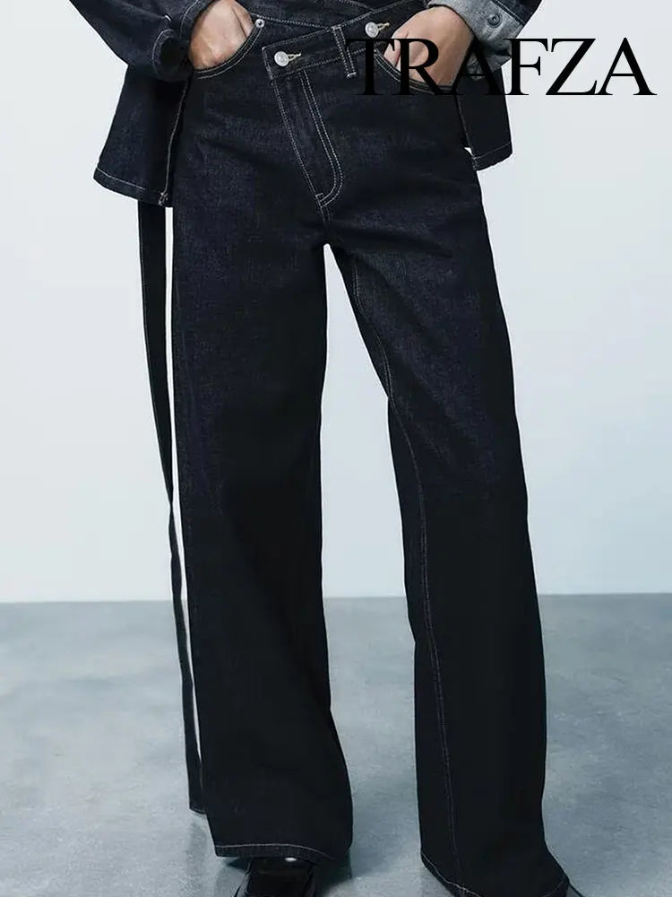 Vintage High-Waist Straight Jeans