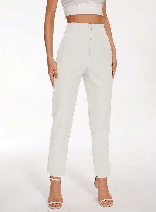 Slim Fit High-Waist Pencil Pants