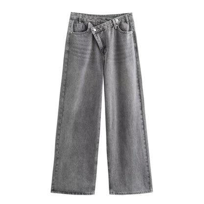 Vintage High-Waist Straight Jeans