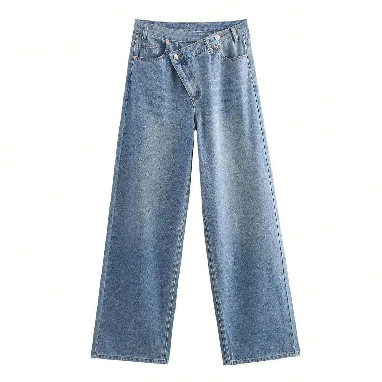 Vintage High-Waist Straight Jeans