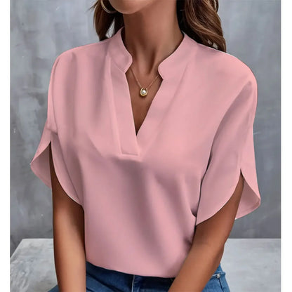Cold Shoulder Blouse – Split Sleeve Design