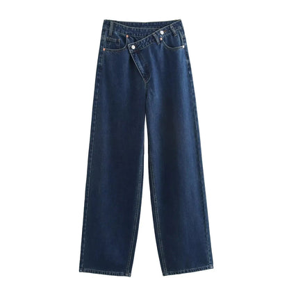 Vintage High-Waist Straight Jeans