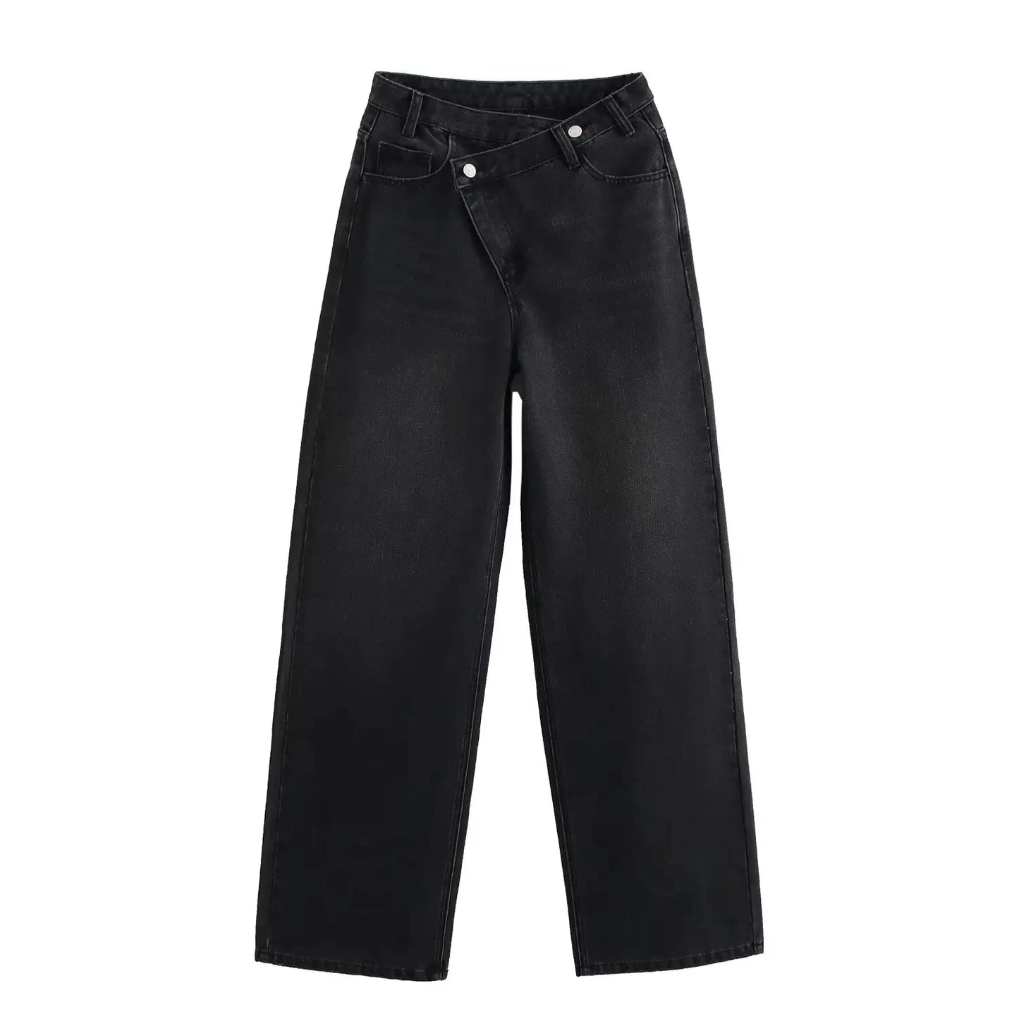 Vintage High-Waist Straight Jeans