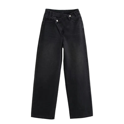 Vintage High-Waist Straight Jeans