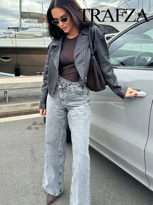 Vintage High-Waist Straight Jeans